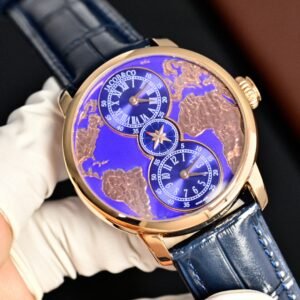 Jacob & Co Dual‑time zone Swiss quartz watch