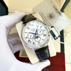 Longines Heritage Six‑Hand Moonphase Watch