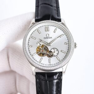 Omega Fully‑Set Diamond Men's Watch