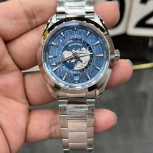 Omega Seamaster 150 World‑Time Gradient Blue Solid Case‑Back Version